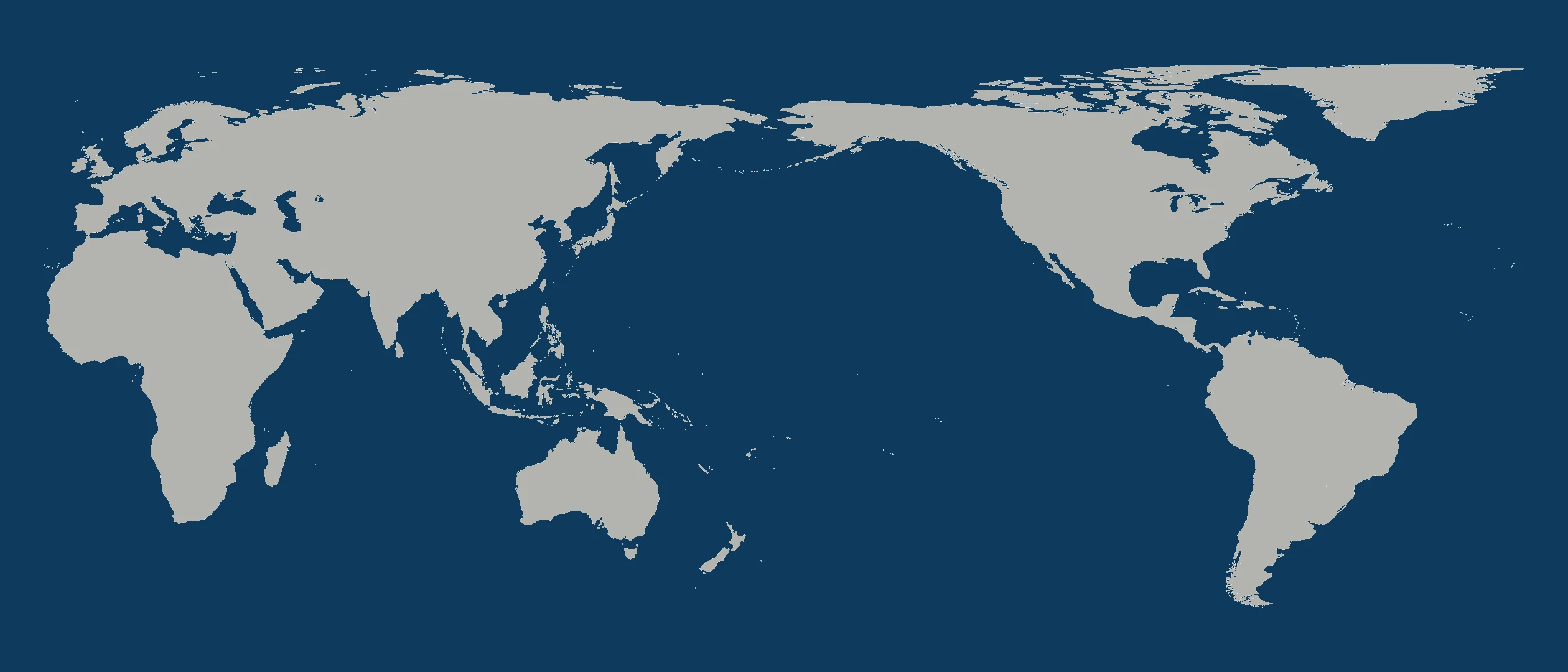World map of sailing regions