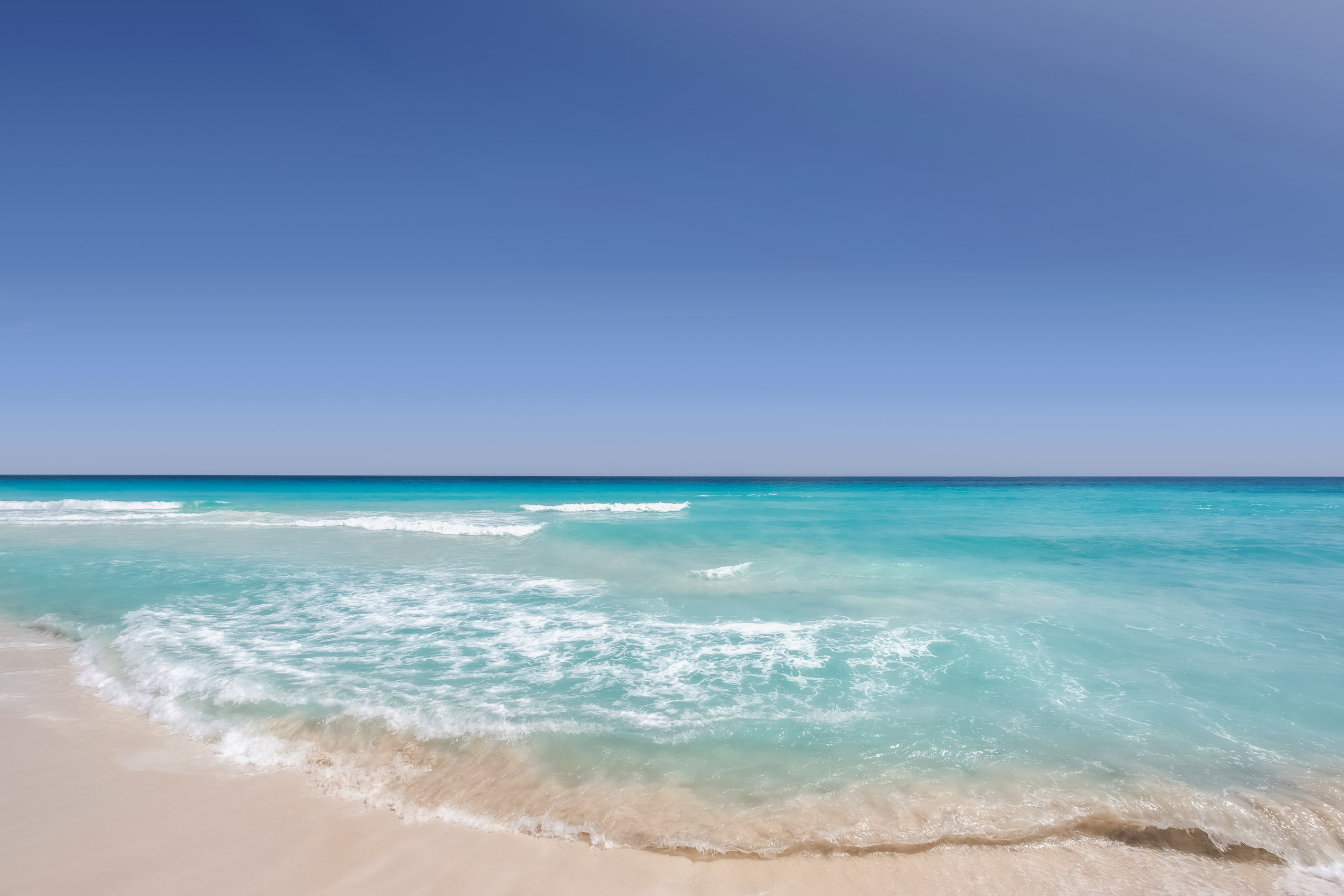 Just water and sand